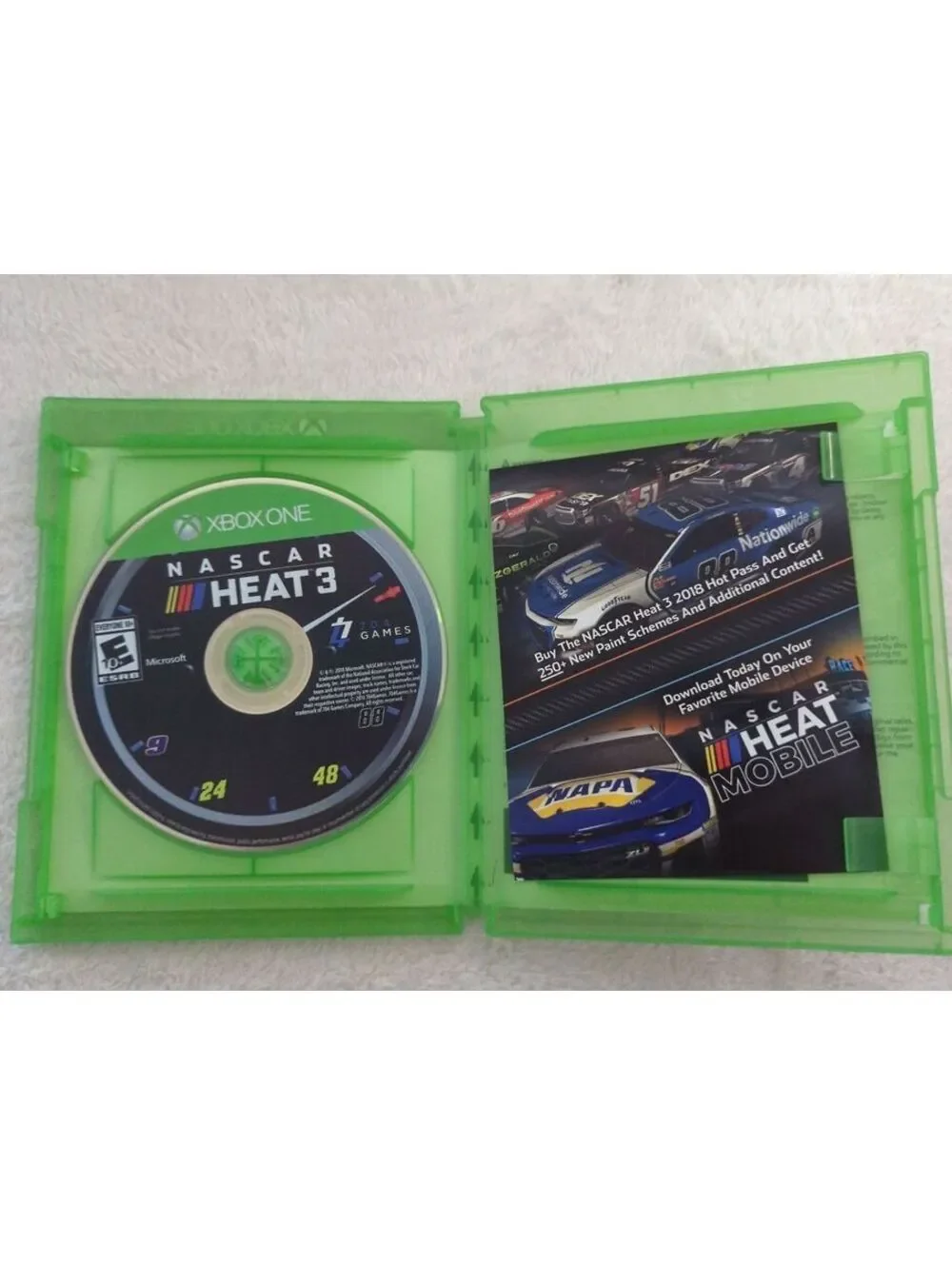 NASCAR Heat 3 Xbox One Video Game - Tested and Working